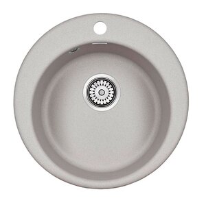 Изображение товара Мойка кухонная Paulmark Gelegen PM404800-GR, 48 см, кварцевая, серый
