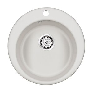 Изображение товара Мойка кухонная Paulmark Gelegen PM404800-WH, 48 см, кварцевая, белый