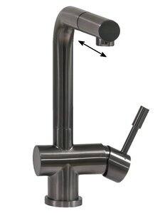 Изображение товара Смеситель кухонный Seaman Eco Venice SSN-0912P-GL с выдвижным изливом Gun Light