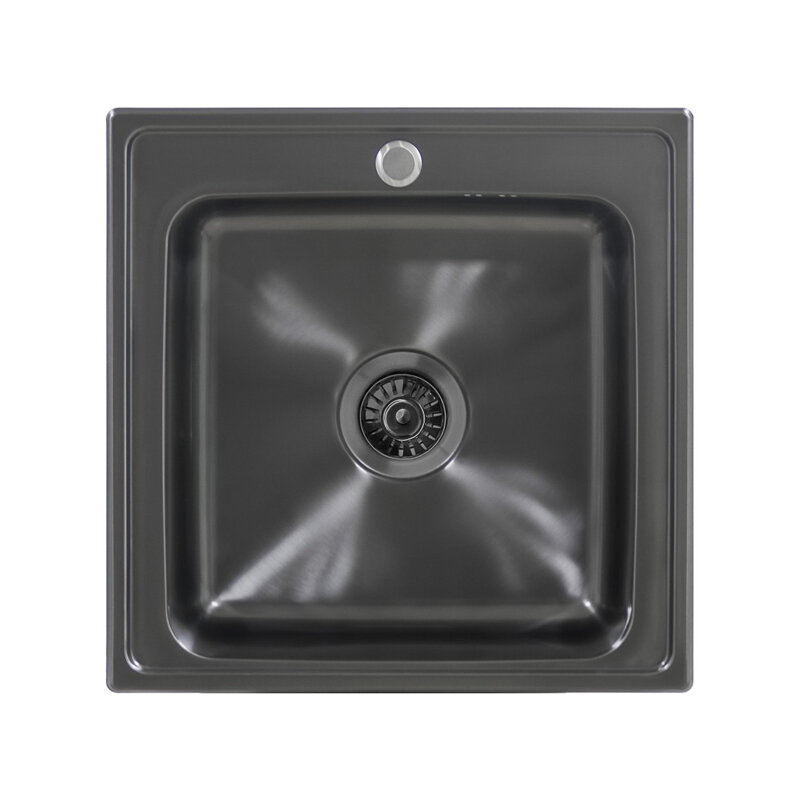 Изображение товара Мойка кухонная Seaman Eco Wien SWT-5050-GL.A, 50 х 50 х 18 см, Gun Light (светлая оружейная сталь) Изображение товара Мойка кухонная Seaman Eco Wien SWT-5050-GL.A, 50 х 50 х 18 см, Gun Light (светлая оружейная сталь)