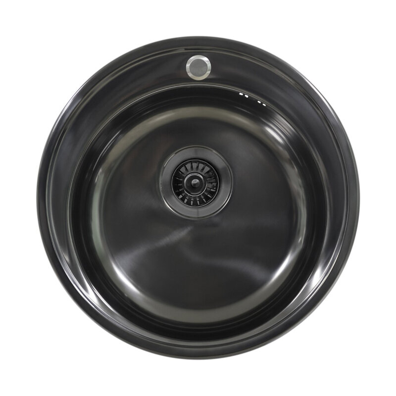 Изображение товара Кухонная мойка Seaman Eco Wien SWT-510-GL.A из нержавеющей стали 51x51 см