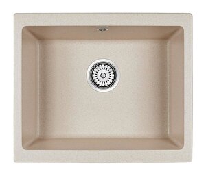 Изображение товара Мойка кухонная Paulmark Gera PM205546-BE, 55 см, кварцевая, бежевый