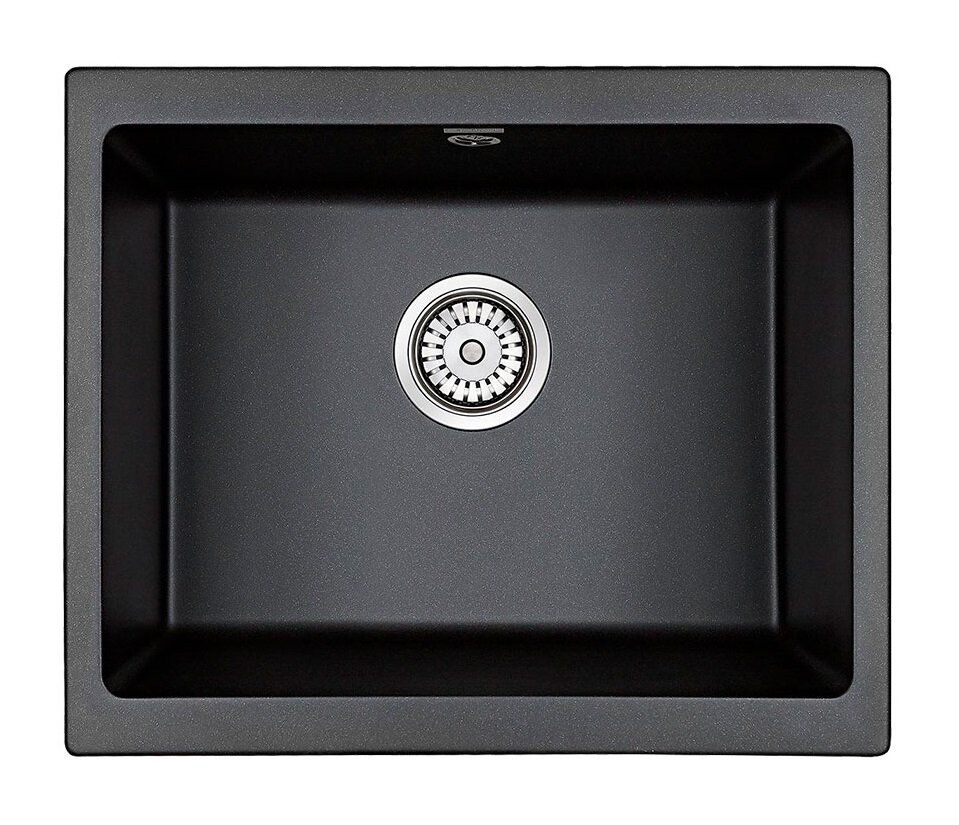 Изображение товара Кухонная мойка Paulmark Gera PM205546-BL 55 см черная из искусственного гранита