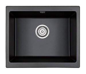 Изображение товара Мойка кухонная Paulmark Gera 60, PM205546-BL, кварцевая, черный