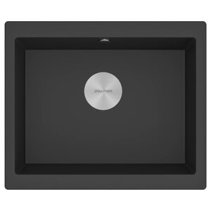 Изображение товара Мойка кухонная Paulmark Gera 60, PM205546-BL, 55 см, кварцевая, цвет черный