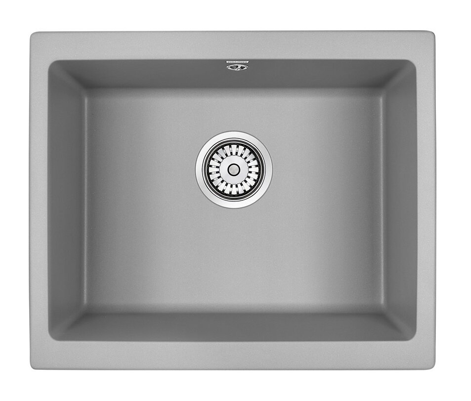 Изображение товара Кухонная мойка Paulmark Gera PM205546-GRM 55 см кварцевая серый металлик