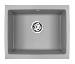 Изображение товара Кухонная мойка Paulmark Gera PM205546-GRM, серый металлик, 55 см