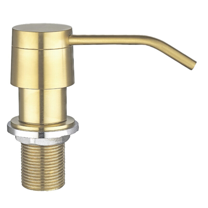 Изображение товара Дозатор встраиваемый для жидкого мыла Seaman, Light Gold (светлое золото), SSA-011-LG