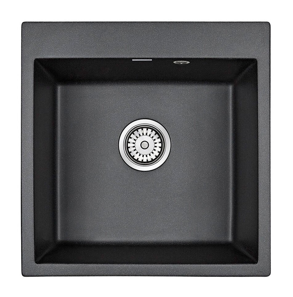 Изображение товара Мойка кухонная Paulmark Kante PM105152-BL, 51 см, кварцевая, черный