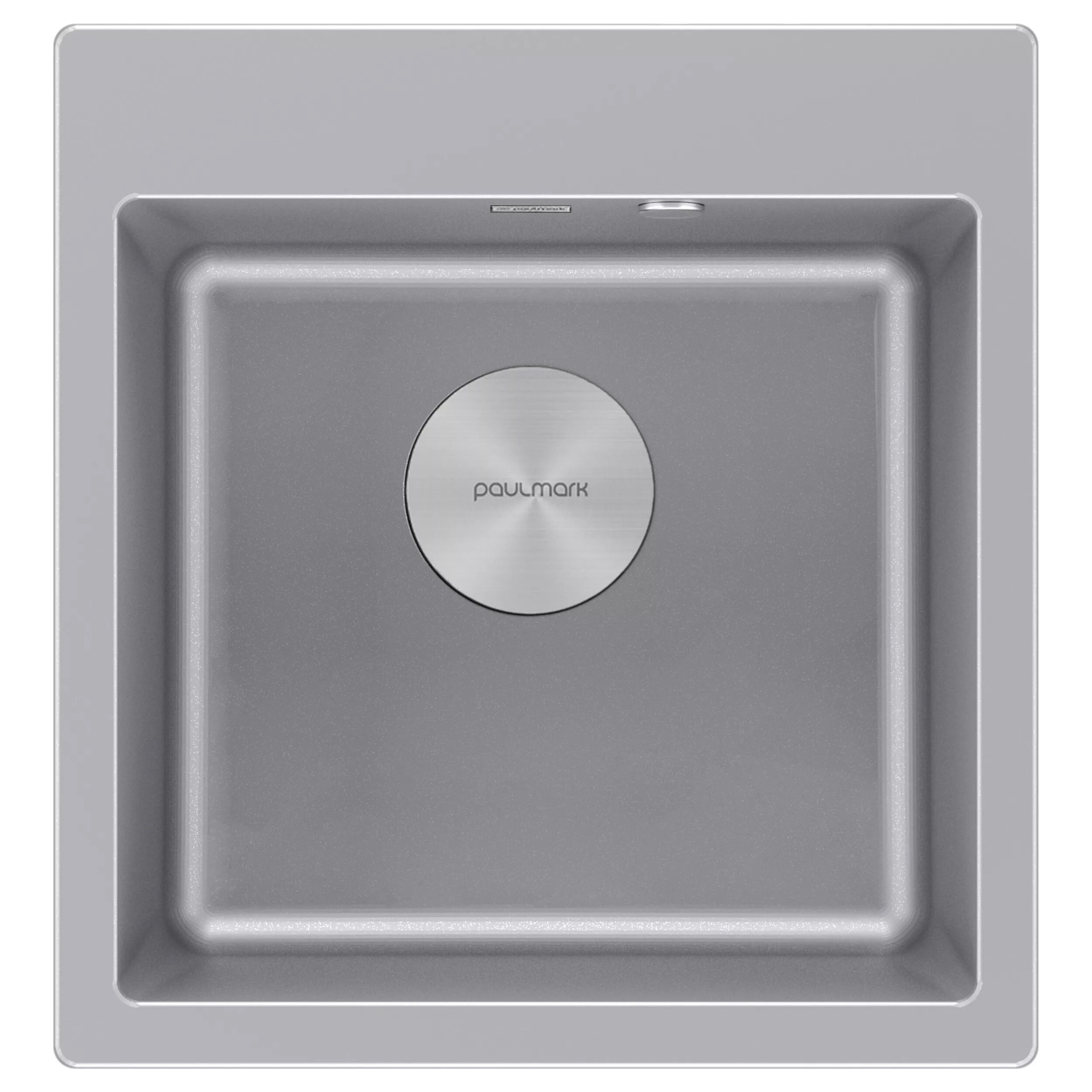 Изображение товара Мойка кухонная Paulmark Kante PM105152-GRM, 51 см, кварцевая, серый металлик Изображение товара Мойка кухонная Paulmark Kante PM105152-GRM, 51 см, кварцевая, серый металлик