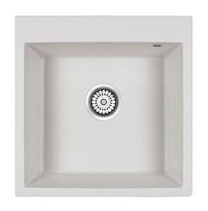 Изображение товара Кухонная мойка из искусственного гранита Paulmark Praktisch PM105152-WH 51 см
