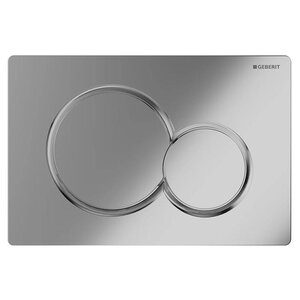 Изображение товара Клавиша смыва Geberit Sigma 01, 115.770.21.5, механическая, пластик, хром глянцевый