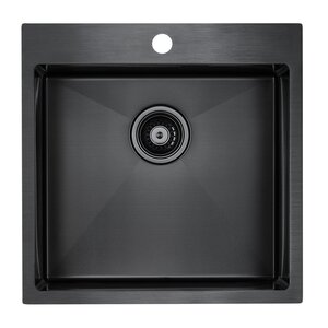 Изображение товара Кухонная мойка Paulmark Velten PM905151-GM 51 см вороненая сталь Германия