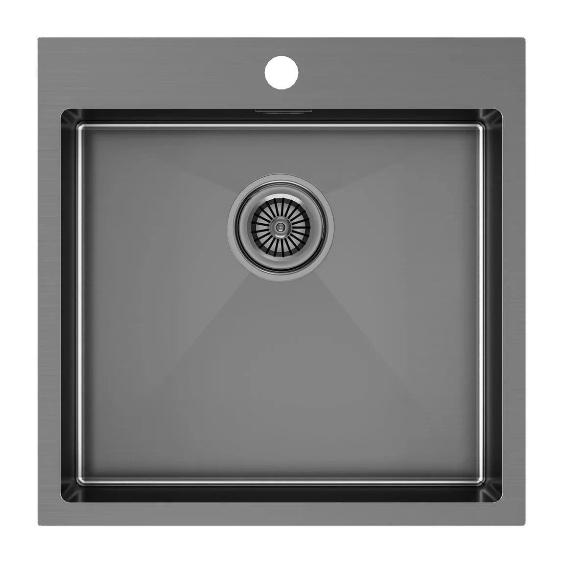 Изображение товара Мойка Paulmark Kroner PM215151-GM, 51 см, вороненая сталь Изображение товара Мойка Paulmark Kroner PM215151-GM, 51 см, вороненая сталь