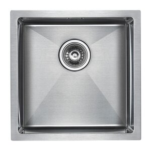 Изображение товара Мойка кухонная Paulmark Aller PM904444-BS, 44 см, брашированная нержавеющая сталь