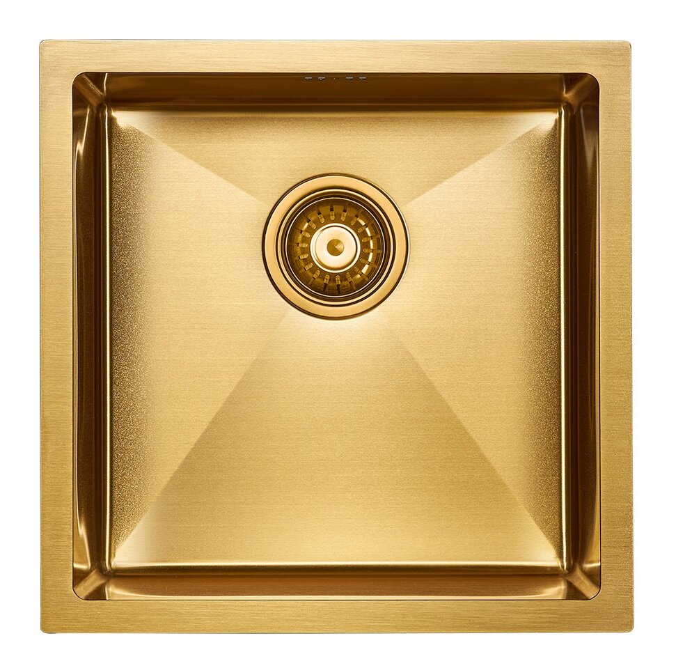 Изображение товара Мойка кухонная Paulmark Gerberg PM254444-BG 44 см брашированное золото