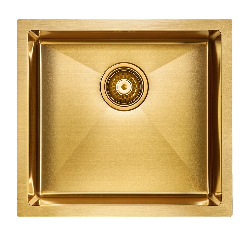 Изображение товара Мойка кухонная Paulmark Marx PM254844-BG, 48 см, брашированное золото