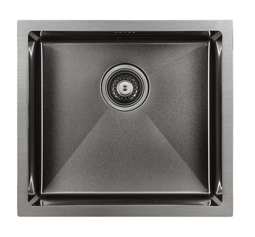 Изображение товара Кухонная мойка Paulmark Marx PM254844-GM 48 см черная из нержавеющей стали