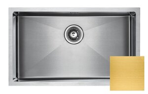 Изображение товара Мойка кухонная Paulmark Aller PM807444-BG, 74 см, брашированное золото