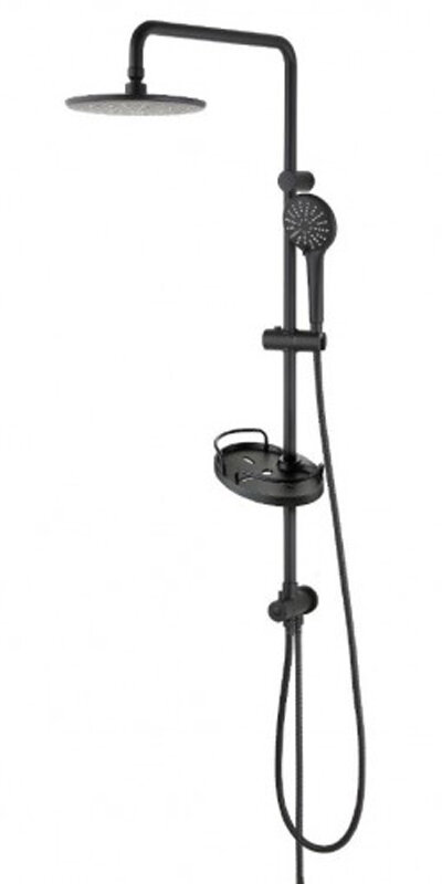 Изображение товара Душевой гарнитур Lemark Bronx LM3788BL без смесителя, черный, латунь