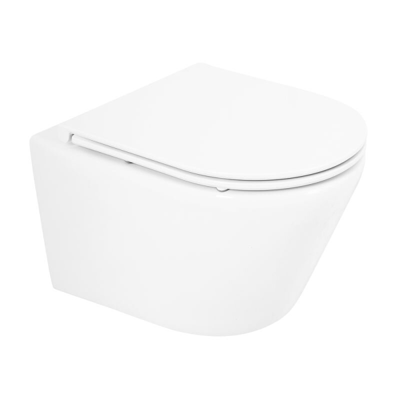 Изображение товара Подвесной безободковый унитаз BelBagno Tre с Soft Close, белый, Италия