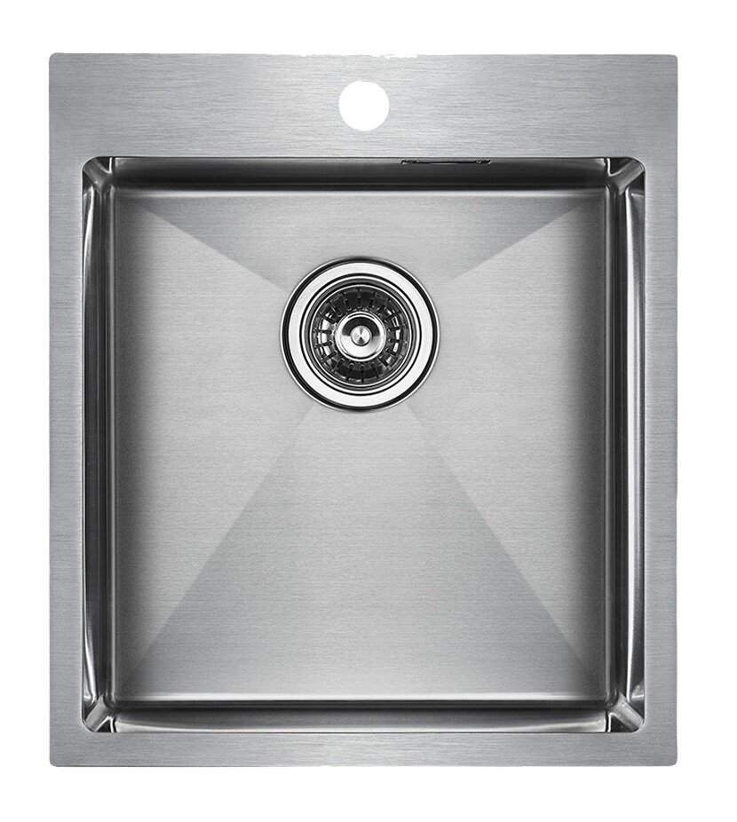 Изображение товара Кухонная мойка Paulmark Neckar PM804551-BS 45 см из нержавеющей стали