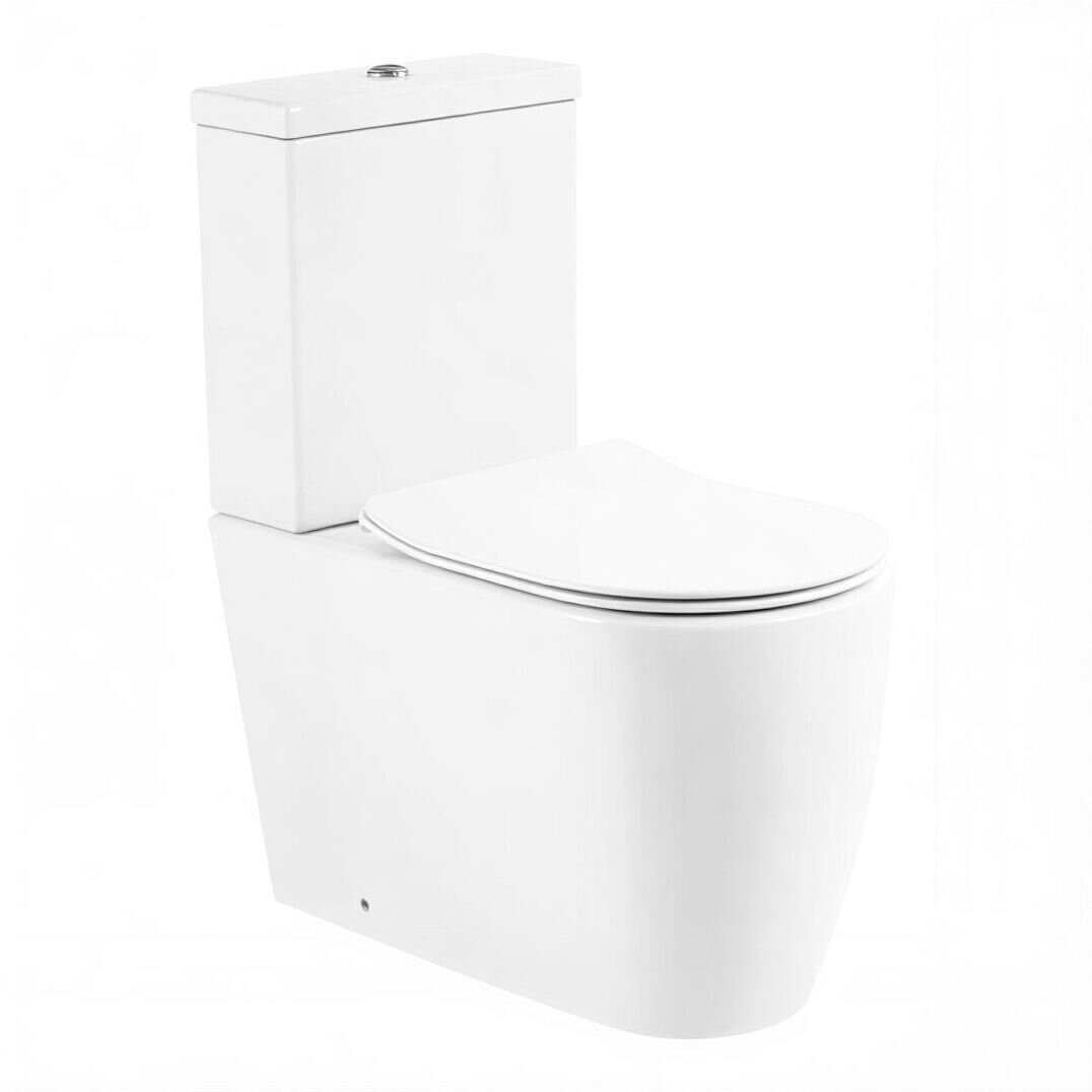 Изображение товара Напольный безободковый унитаз BelBagno Marino с Soft Close и горизонтальным выпуском