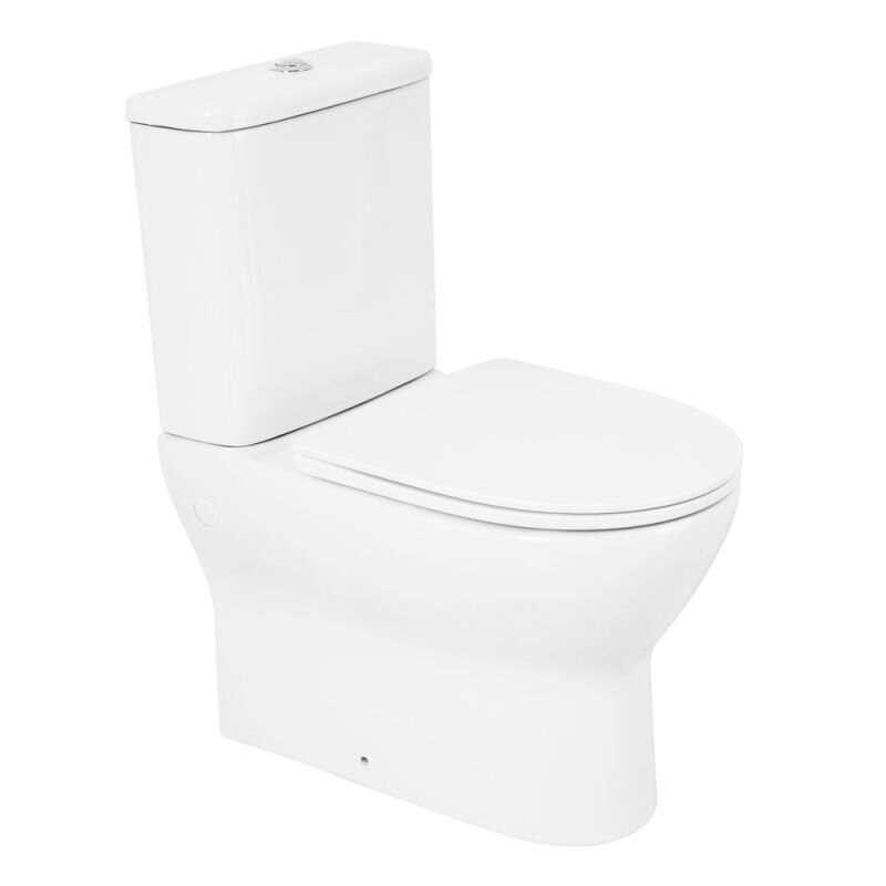 Изображение товара Напольный унитаз-компакт BelBagno Energia BB8134CPR/SC/BB8134T, безободковый, крышка Soft Close, белый