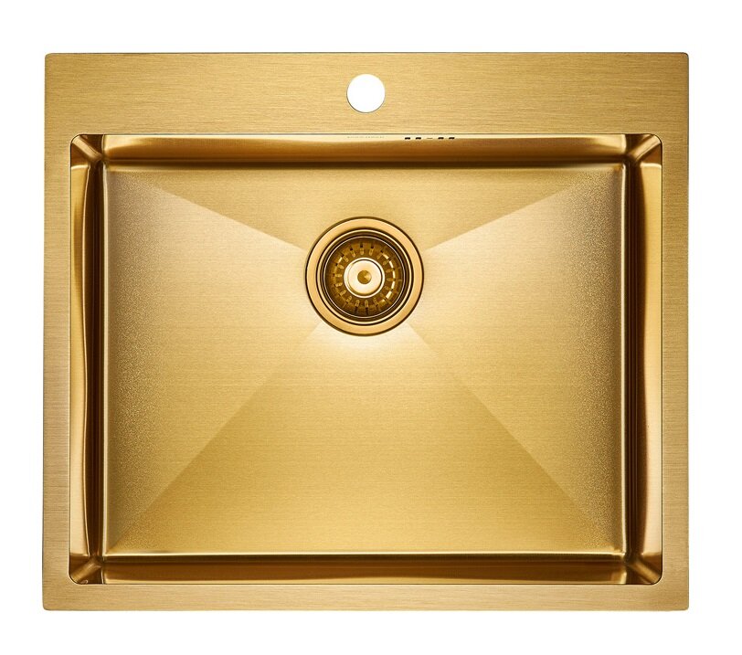 Изображение товара Мойка кухонная Paulmark Kroner PM215951-BG, 59 см, брашированное золото