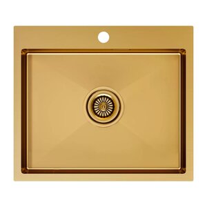 Изображение товара Мойка кухонная Paulmark Kroner PM215951-BG, 59 см, брашированное золото