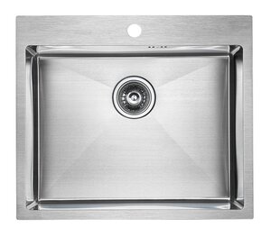 Изображение товара Мойка кухонная Paulmark Kroner 59, PM215951-BS, брашированная нержавеющая сталь