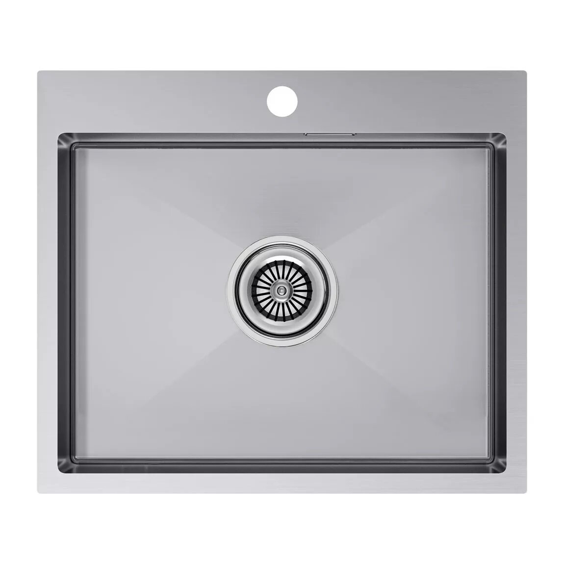 Изображение товара Мойка кухонная Paulmark Kroner 59, PM215951-BS, брашированная нержавеющая сталь