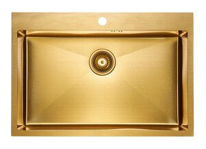 Изображение товара Мойка кухонная Paulmark Kroner PM217551-BG, 75 см, брашированное золото