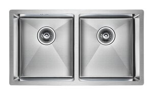 Изображение товара Мойка кухонная Paulmark Gerberg PM237844-BS, 78 см, брашированная нержавеющая сталь