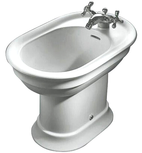 Изображение товара Биде напольное Hatria Dolcevita Y0ET01 из фарфора белого цвета