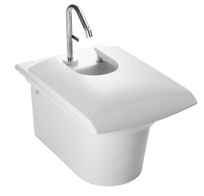 Изображение товара Подвесное биде Jacob Delafon Stillness E1304-00 из фарфора с гарантийным обслуживанием