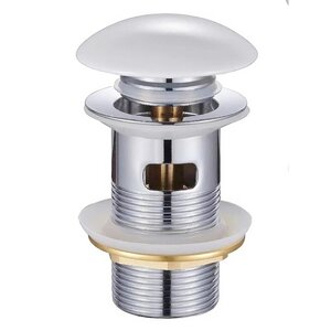 Изображение товара Донный клапан Orange, с переливом, клик-клак, белый, X1-004w