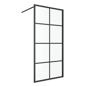 Изображение товара Душевая стенка Excellent Fabrika 100 см, профиль черный матовый, KAEX.4006.1000.LP