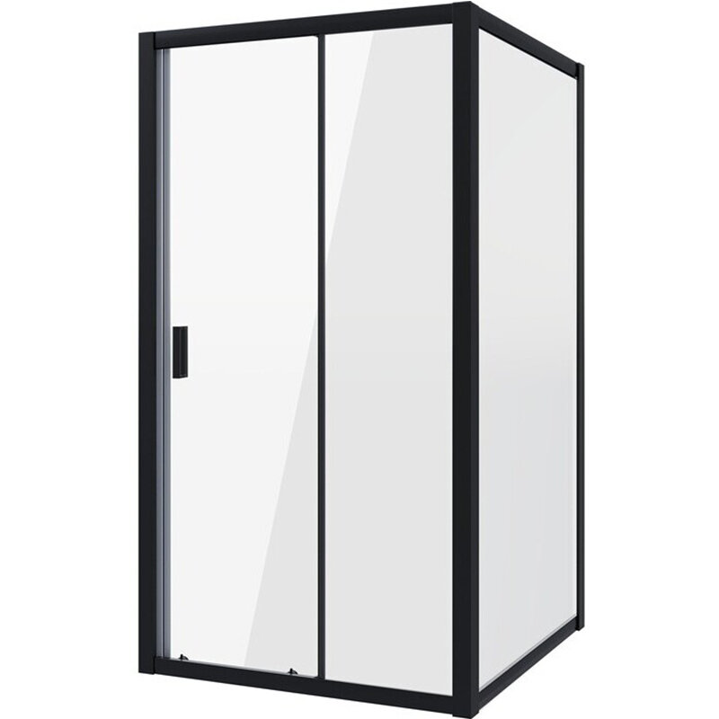 Изображение товара Душевой уголок Niagara Nova с раздвижными дверями, черный профиль