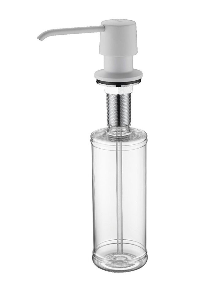 Изображение товара Дозатор встраиваемый для жидкого мыла Paulmark Sauber D001-WH белый матовый Изображение товара Дозатор встраиваемый для жидкого мыла Paulmark Sauber D001-WH белый матовый