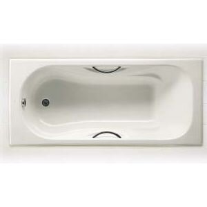 Изображение товара Чугунная ванна Roca Malibu 160 х 70 см 2334G0000 с отверстиями для ручек