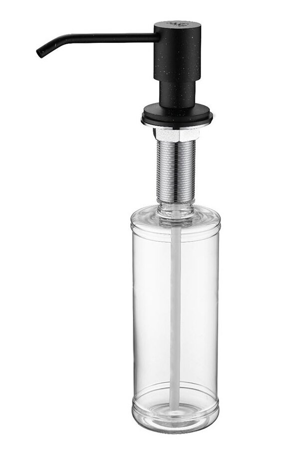 Изображение товара Дозатор встраиваемый для жидкого мыла Paulmark Rein D002-BLM, черный Изображение товара Дозатор встраиваемый для жидкого мыла Paulmark Rein D002-BLM, черный