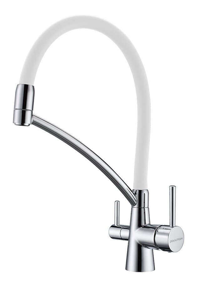 Изображение товара Смеситель для кухни Paulmark Siegen с подключением к фильтру и поворотным изливом
