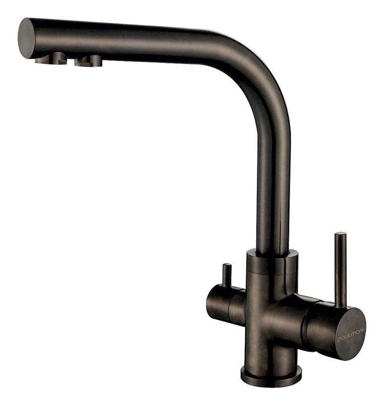 Изображение товара Смеситель Paulmark Essen для кухонной мойки с подключением к фильтру и PVD покрытием