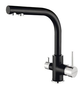 Изображение товара Смеситель Paulmark Essen Es213011-401 для кухонной мойки, с подключением к фильтру, антрацит