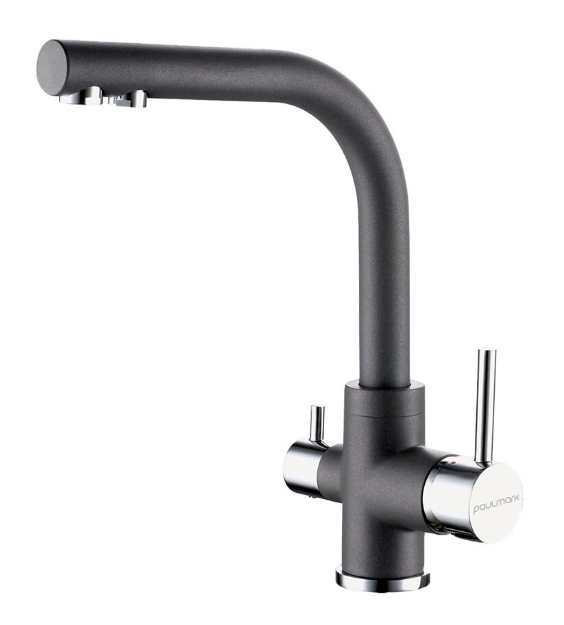 Изображение товара Смеситель Paulmark Essen Es213011-GRM для кухонной мойки с фильтrom и Trinkwasser Изображение товара Смеситель Paulmark Essen Es213011-GRM для кухонной мойки с фильтrom и Trinkwasser