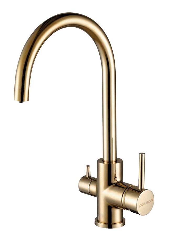 Изображение товара Смеситель Paulmark Essen Es213211-G для кухонной мойки с фильтром золото