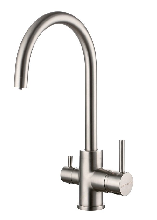 Изображение товара Смеситель Paulmark Essen Es213211-BS для кухонной мойки, с подключением к фильтру, брашированная сталь