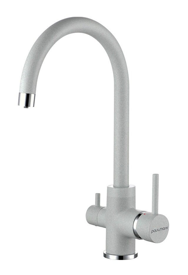 Изображение товара Смеситель Paulmark Essen Es213211-310 для кухонной мойки, с подключением к фильтру, серый