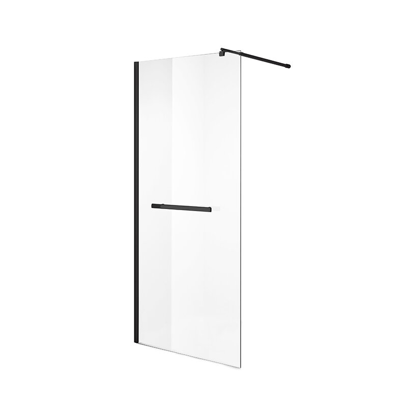 Изображение товара Душевая стенка Niagara Nova NG-681-11 BLACK 110 x 195 см с свободным входом